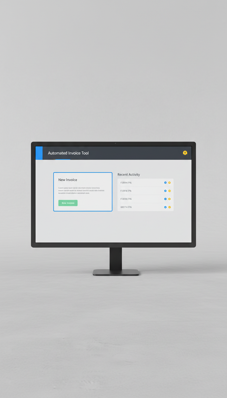 Automated Invoice Tool on Desktop